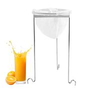 Set di colini per gelatina in acciaio , riutilizzabile, per yogurt, polpa, liquido, trasparente, , filtro in rete di nylon, design riutilizzabile con 3 gambe a gancio per filtrare