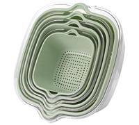 Set di colino - Cestini da cucina | 8 X Veggie Wash centrifughe | Detergente per frutta, colino per alimenti e colino, filtro per pasta di riso, utensile da cucina a 2 livelli, ispessito per la cucina