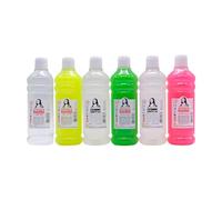 Set di colla per fai da te XXL e attivatore fai da te, colla sottile con attivatore magico di muco (set XXL con 3 colori neon (6 x 500 ml)