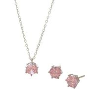 Set di Collana per Donne: Set di Pendelloro con Pierina Zirconia e Gemme a Nascita, Regalo da Sposa e per la matriciana