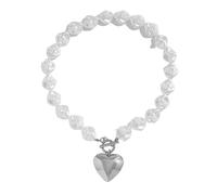 Set di collane con perline a forma di cuore alla moda con perline e lunga durata, adatte per abiti da donna alla moda, set di accessori per feste, C, come descritto, come descritto