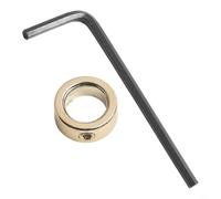 Set di collari di profondità per trapano in acciaio al carbonio con anelli di arresto per guida di foratura di precisione, accessori per la lavorazione del legno e strumenti da officina per