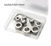 Set di collari efficienti per controllo della profondità di 3 mm e 16 mm, localizzatori per trapano in acciaio inossidabile 304 per la lavorazione del legno (8 pezzi)