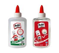 Set di colle Pritt, colla universale 150 g e colla per lavori manuali 150 g, colla liquida bianca ad asciugatura rapida per scuola e ufficio