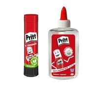 Set di colle Pritt, colla universale 150 g e colla stick 11 g, colla trasparente ad asciugatura rapida per il fai da te, la scuola e l’ufficio