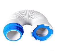 Set di collegamento flessibile per WC da parete per tubo Geberit 152.426.46.1 con set di isolamento acustico D90/110 mm lunghezza 180 mm PE materiale bianco blu (A)