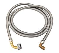Set di collegamento per lavastoviglie Tubo intrecciato in acciaio inossidabile 304 Installazione semplice Raccordi a compressione da 3/8 pollici forniti Tubo per lavastoviglie a tenuta stagna