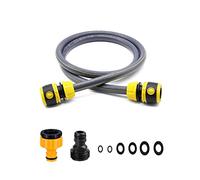 Set di collegamento per tubo Topways per avvolgitubo da giardino, incluso filettatura maschio da 3/4", adattatore per rubinetto 2 in 1, adattatore per estremità tubo da 1/2", lunghezza tubo di 1,3 m