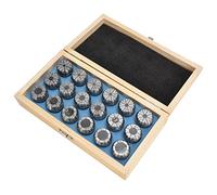 Set di Colletti a Molla ER32 a Lungo 5 PC - 18 Pezzi Resistenza Alla Tensione in Acciaio Al Carbonio per la Macchina Incisione CNC Alta Precisione 3 20 Mm Gamma di Utilizzo