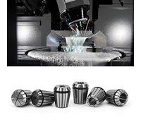 Set di Colletti ER32, Accessori CNC Chuck Set a Molla Accurata 6 Pezzi CNC Macchine per Fresatura Accessori Industriali ER32
