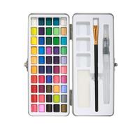 Set di colori ad acqua portatile | Set di acquerelli da viaggio con tavolozza di carte e pennelli per esterni Plein Air Sketching Viaggi Pittura Art Studenti