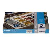 Set di colori ad acquerello Van Gogh, scatola tascabile in plastica, 18 mezzi godet + 2x10ml