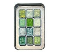 Set di colori ad con glitter | 12 colori interattivi - Utensili da pittura portatili per principianti bambini ragazze compleanno homeschooling arte appassionata