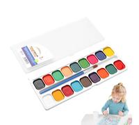 Set di colori ad per bambini, tavolozza d'arte lavabile, scatola creativa con pennelli, set artistico per bambini come regalo per lezioni, Pasqua, aula, divertimento, artigianato non