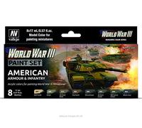 Vallejo- Model Color-World War III Set di Accessori da modellismo, Multicolore, Medio, 770220