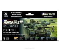 Set di colori, armatura britannica e fanteria, WWIII