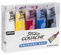 Set Di Colori Assortiti Pebeo Studio Gouache Da 5 X 100Ml