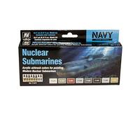 Vallejo- Nuclear Submarines Set di Colori Acrilici per Aerografo, Multicolore, 071611