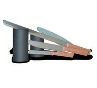 Set di coltelli Armacell armaflex 4 pezzi per prodotti in gomma con pietra abrasiva