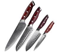 Set di coltelli da cucina damascati MI-20173 - Marrone