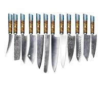 Set di coltelli da cucina damascati MO-39204 - 12 pz / Blu KP39204