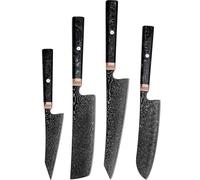 Set di coltelli da cucina damascati RY-38068 - Nero