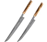 Set di coltelli da cucina damascati Seikatsu - Marrone
