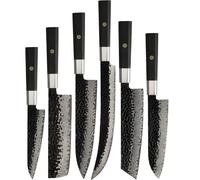 Set di coltelli da cucina damascati YU-37442 - Marrone