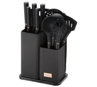 Set di coltelli da cucina in ceppo con utensili e tagliere, 12 pezzi, KLAUSBERG
