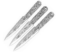Set di Coltelli da Lancio Forgiati a Mano Beavercraft con Fodero in Pelle TK_Set1