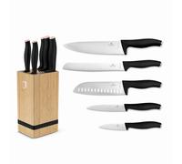 Set di coltelli in bambù BERLINGER HAUS Black Rose BH-2970, 6 pezzi