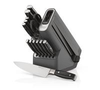 Ninja Foodi StaySharp Set di 14 Pezzi, con 12 Coltelli Premium, Ceppo e Affila Coltelli Integrato, K32014EUUK