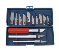 Set di Coltelli per Hobby Artigiano, 13 Pezzi Coltello per Intaglio del Legno Set di Scalpelli per Intaglio Mano in Acciaio Tenere la Lavorazione del Legno Taglierina per
