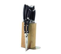 Set di coltelli, set completo di 8 pezzi in ceppo con supporto MAESTRO MR-1422
