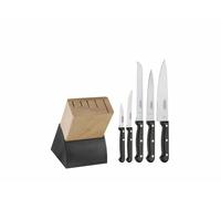 Set di Coltelli Tramontina Ultracorte 6 Pezzi con Blocco, Nero 23899/077