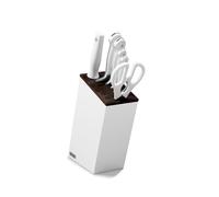 Set di coltelli WUSTHOF CLASSIC WHITE 6 pezzi "versione coltello da pane" con ceppo sottile