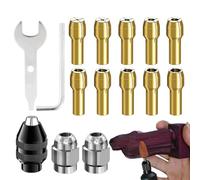 Set di colture Chuck, set da collezione Chuck Drill | Collet di Chuck CHUCK CAMBIAMENTO,per utensili rotanti, sostituzione del gambo in 1/32-1/8 pollici per il taglio delle ruote