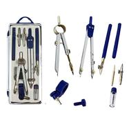 Set di compassi geometrici con organizer, 9 pezzi