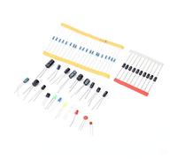 Set di componenti elettronici, kit di resistenza del condensatore ceramico del condensatore elettrolitico del transistor a diodi 1390PCS Componente