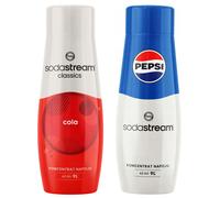 Set di concentrati SODASTREAM Saturator 2x sciroppo COLA + PEPSI