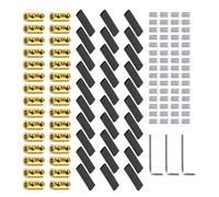 Set di connessioni metalliche portatili da 10 AWG, 60 A, connettori di giunzione in ottone, 30 percento con tubi termici, accessori per la casa