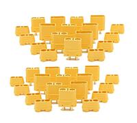 Set di connettori batteria XT90 XT90H da 5/10/20/50 paia Spina a banana placcata oro maschio femmina da 4,5 mm(20 pair Black)