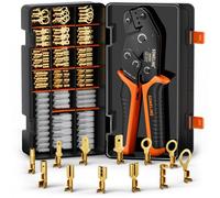 ® Set Di Connettori Elettrici, 12 Tipi [0,25-2,5Mm²] Faston Connettori, Faston E