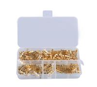 Set di connettori elettrici professionali in ottone con terminali in stagno, facili da installare, per progetti di cablaggio