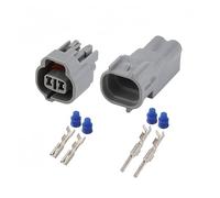 Set di connettori impermeabili Automotive a 2 pin - Spina for iniettore di carburante maschio e femmina 6189-0033 | Disponibili 1/5/10/20/50 set(2p female male,50 sets)