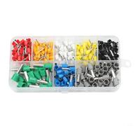 Set di connettori per cavi con manicotti terminali, connettori a crimpare isolati in rame, codificati a colori per auto, elettrodomestici e armadi elettrici, 300 pezzi (300 pezzi)