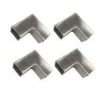 Set di connettori quadrati per recinzione e guardrail, accoppiatori angolari a 2 e 3 vie, raccordi per tubi a forma di T per montaggio sicuro del morsetto