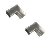 Set di connettori quadrati per recinzione e guardrail, accoppiatori angolari a 2 e 3 vie, raccordi per tubi a forma di T per montaggio sicuro del morsetto