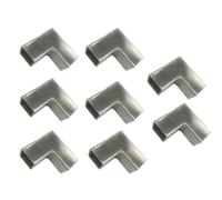 Set di connettori quadrati per recinzione e guardrail, accoppiatori angolari a 2 e 3 vie, raccordi per tubi a forma di T per montaggio sicuro del morsetto