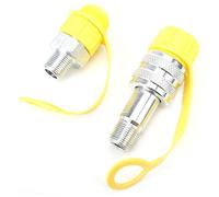 Set di connettori rapidi ZG3/8, connettori rapidi idraulici, connettore rapido meccanico, tubo dell'olio, acciaio cromato con funzione di blocco di sicurezza 70 MPa